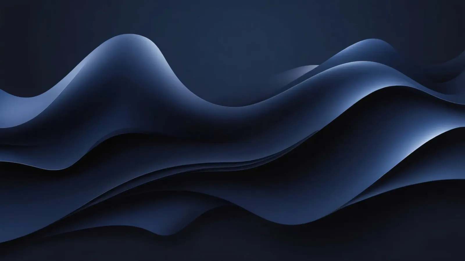 Fluid waves of deep blue create a calm abstract wallpaper canvas by DesignDoodle