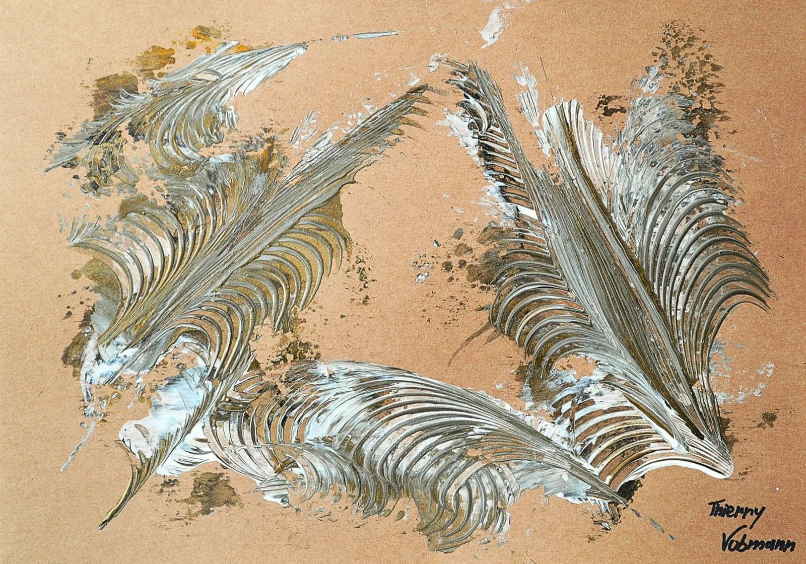 MESSAGE FROM THE HEART 33 tela da Thierry Vobmann Abstract painting