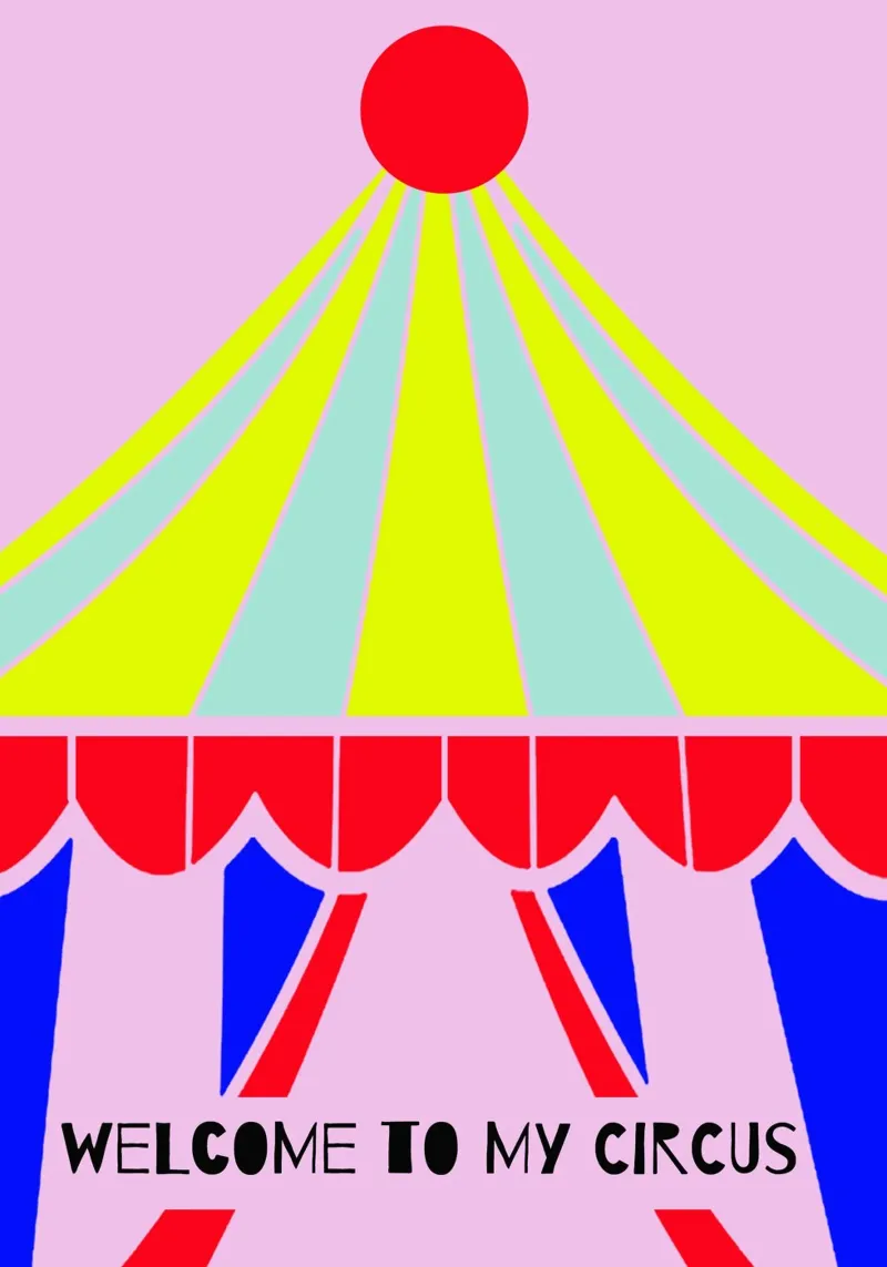 Welcome to my circus poster with aluminum frame by maramirage