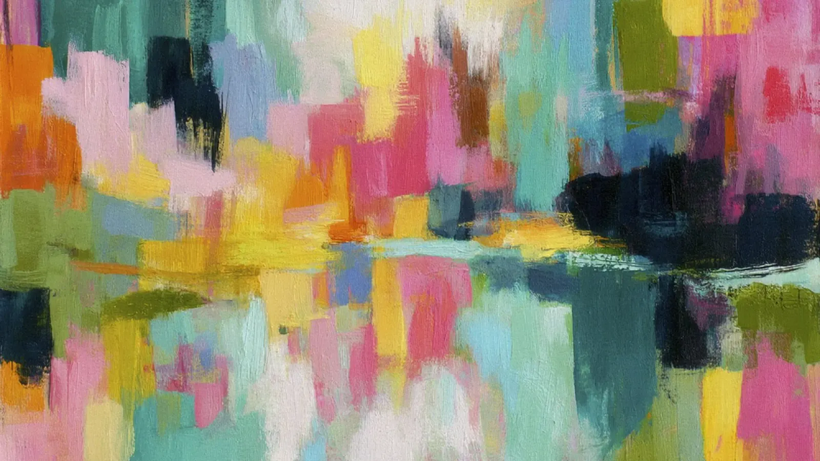 Summer Radiant Color Blocks alu-dibond by Modern Muse