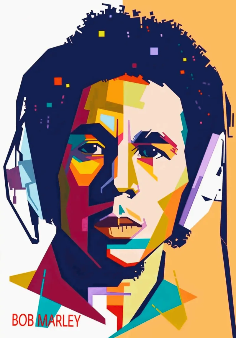 Arte de Bob Marley poster de Hantamrata