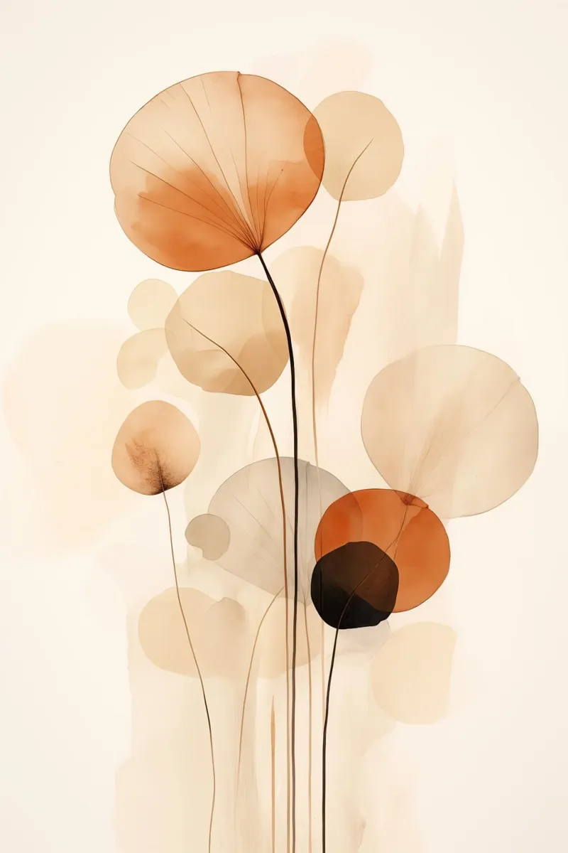 Fiori e colori tenui carta hahnemühle da Imagine