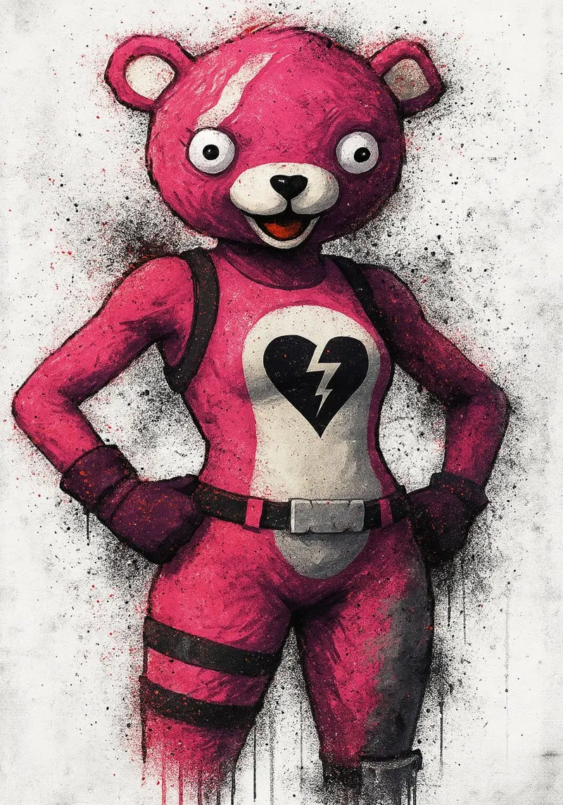Fortnite cuddle pellicola backlit da FreeArtStudio
