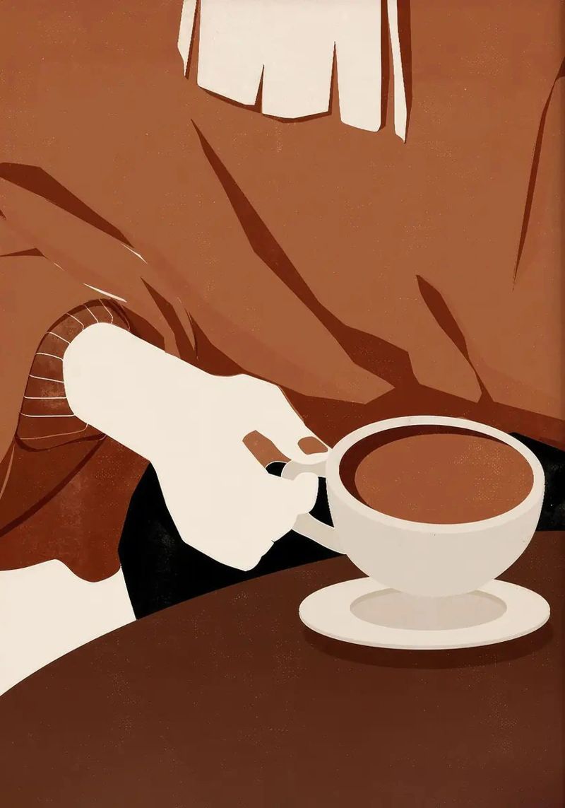 tazza da caffè piattino maglione a mano plexiglass da Luke Yaeger
