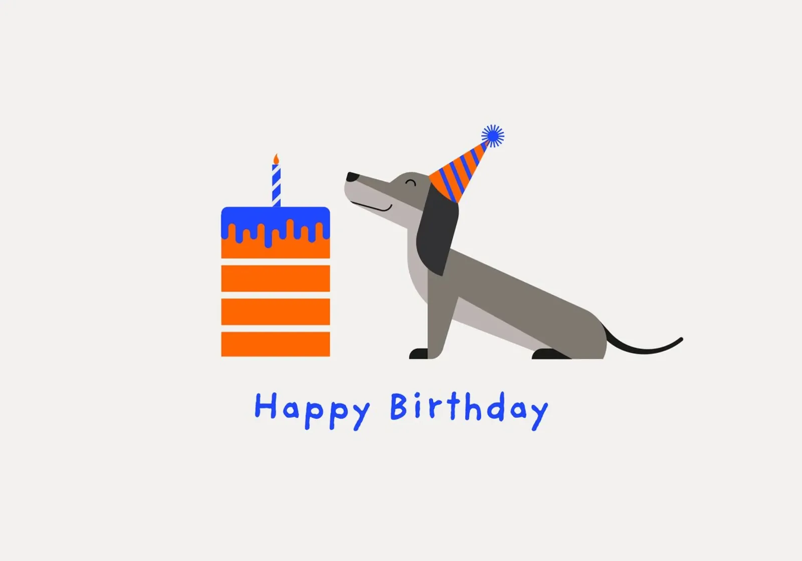 Buon compleanno Dackel poster da Carolin Vonhoff