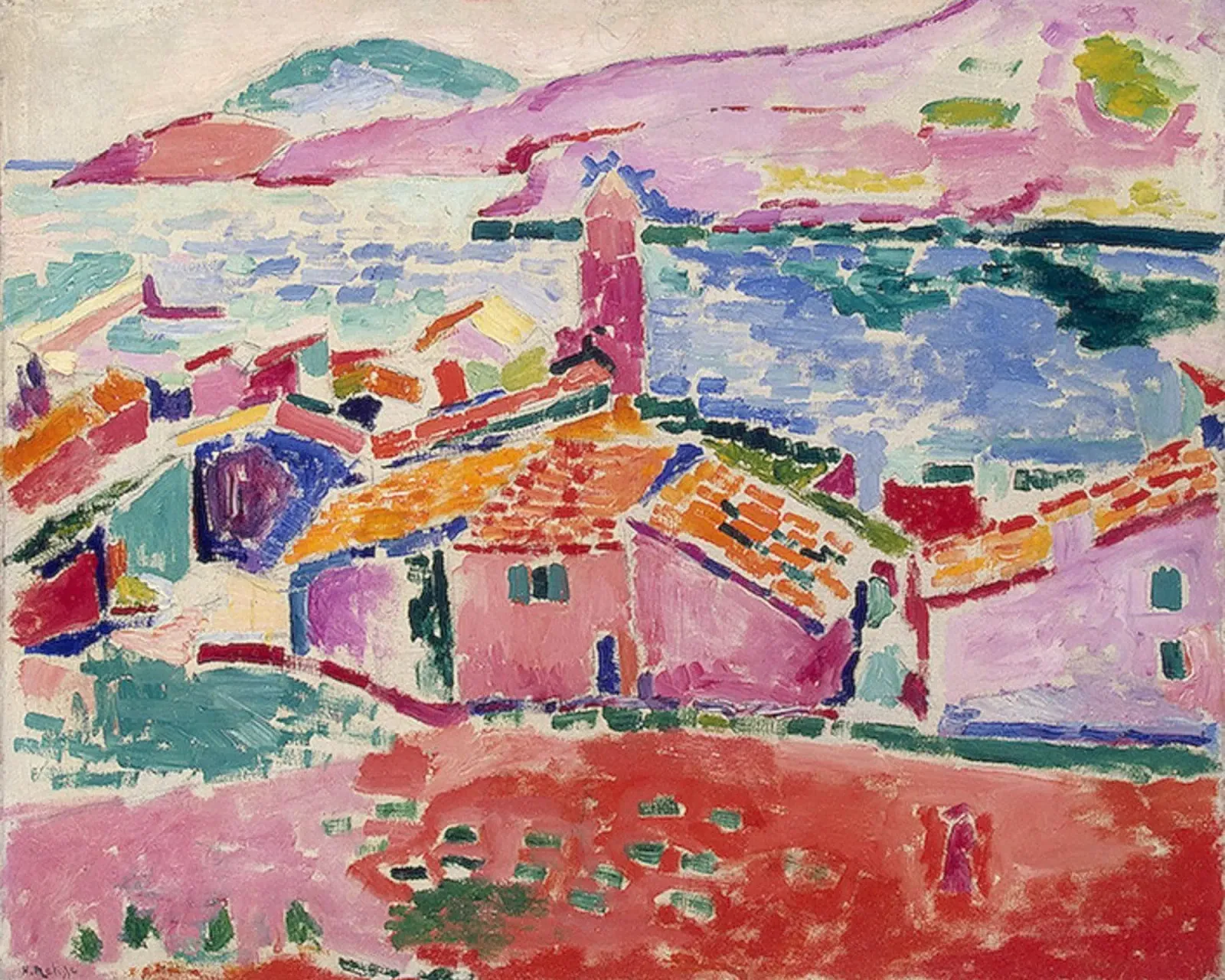 Matisse vista di collioure tela con Cornice a cassetta da MinaHome