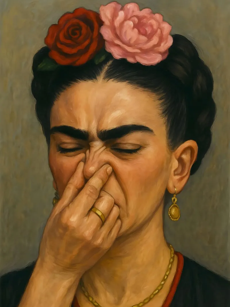 FRIDA KAHLO BAGNO DIVERTENTE poster da ARTOMATIC