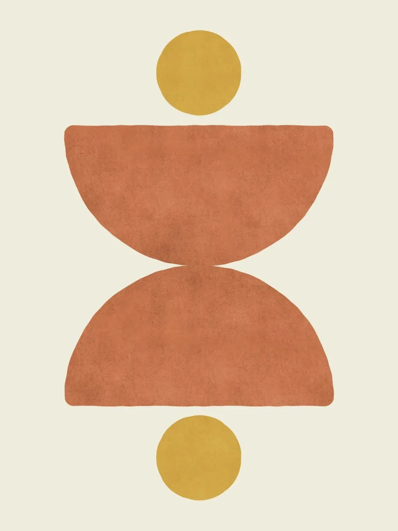 Balanza semicircular - Naranja hahnemühle de MoonlightPrint