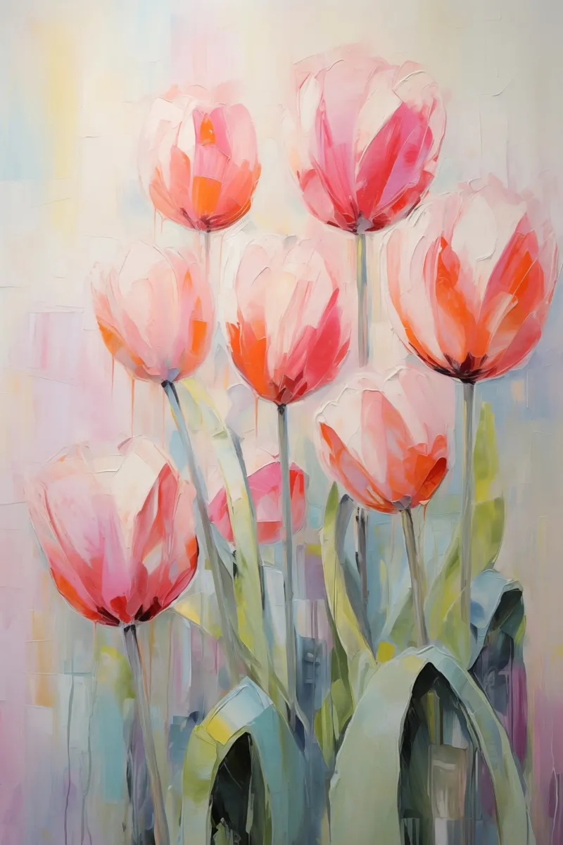 Tulipani pellicola backlit da Imagine