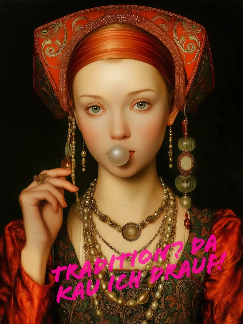 Tradition I chew on it | Renaissance meets rebellion poster by Autofocus