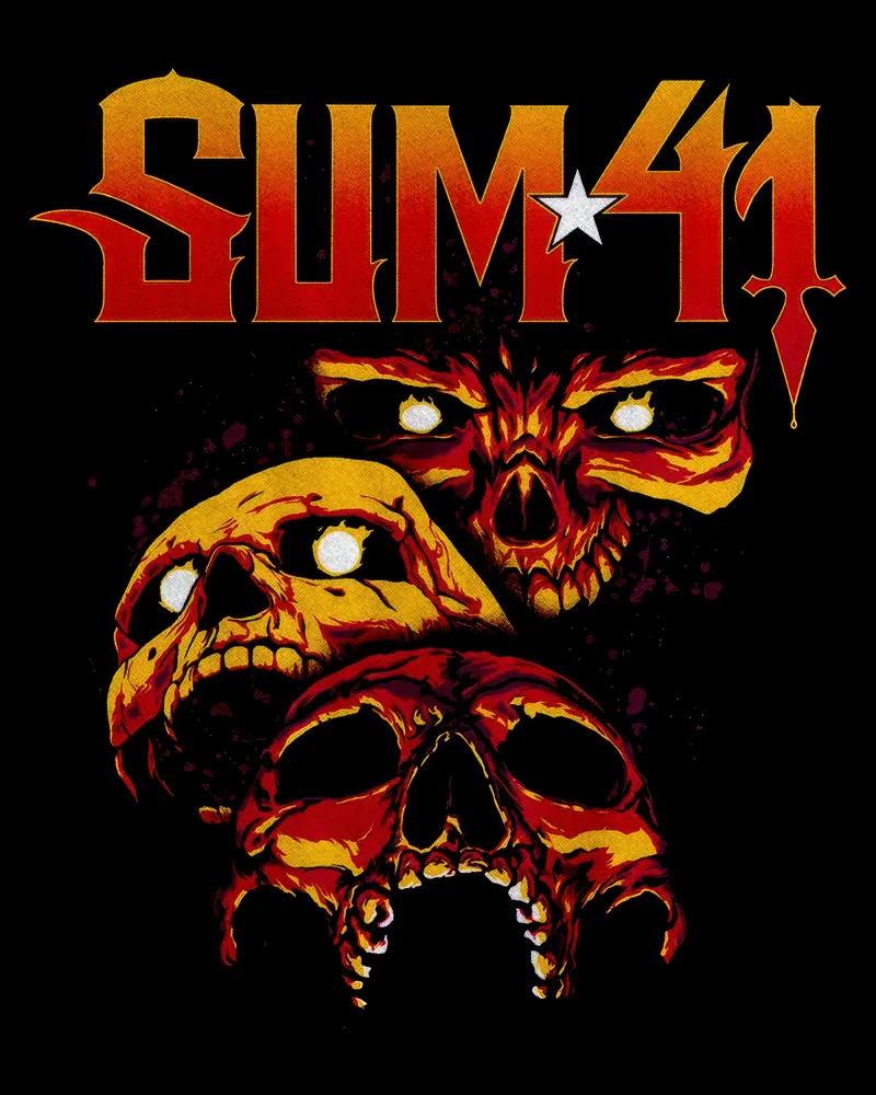 Sum 41 Skull Collage pellicola backlit da lindacleveland