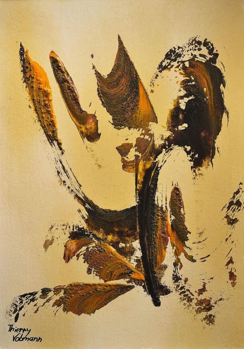 MESSAGE FROM THE HEART 34 pellicola backlit da Thierry Vobmann Abstract painting