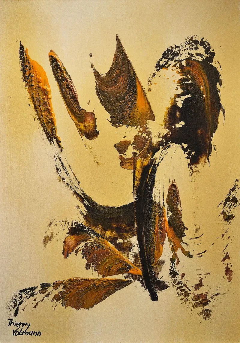 MESSAGE FROM THE HEART 34 plexiglass da Thierry Vobmann Abstract painting
