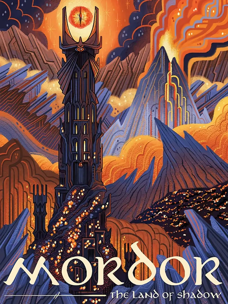 Mordor The Land of Shadow acrylic glass by Junkie Movie