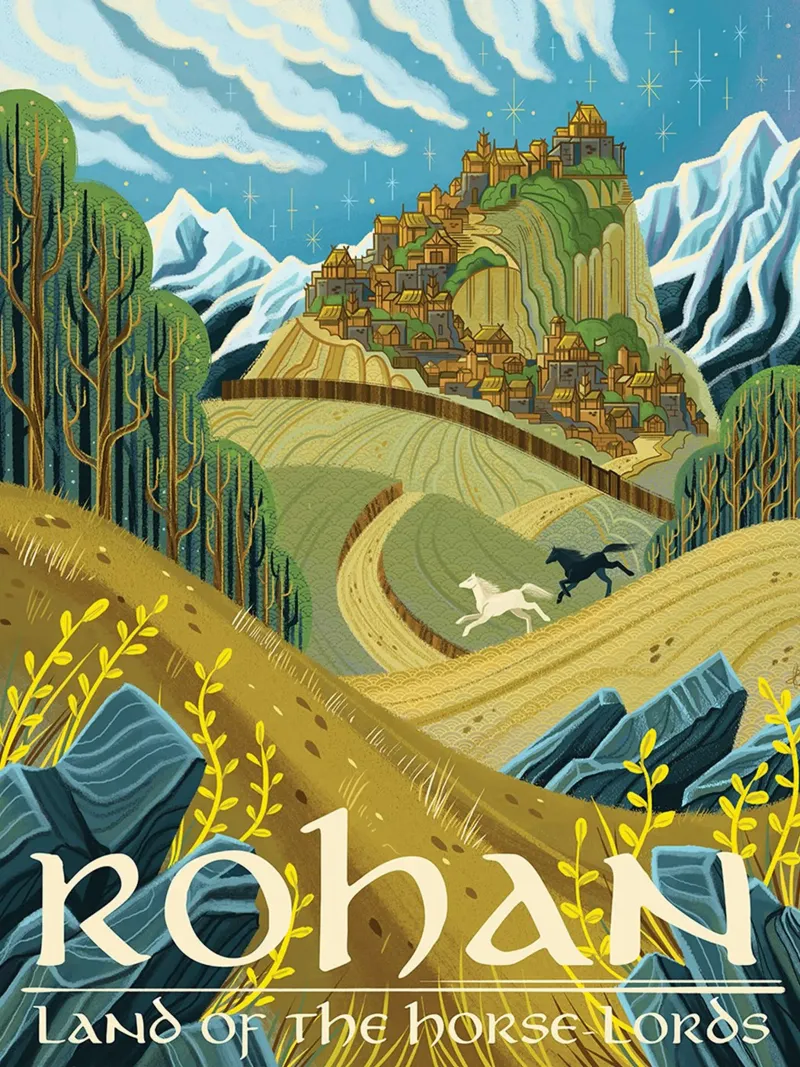 Rohan Tierra de los Señores de los Caballos metacrilato de Junkie Movie