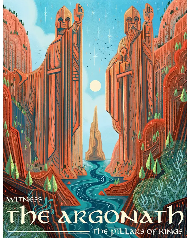 Testimone Argonath I pilastri dei re pellicola backlit da Junkie Movie