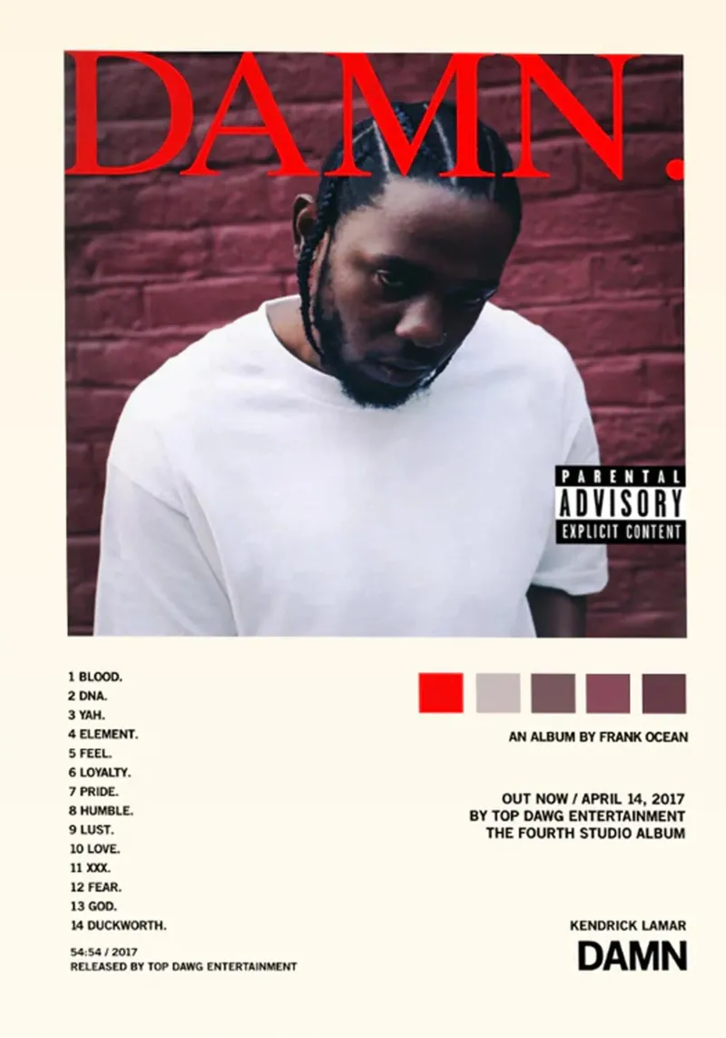 Damnn/Kendrick Lamar pellicola backlit da Attaboy Dsgn