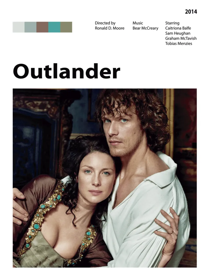 Outlander pellicola backlit da The Movie Wall