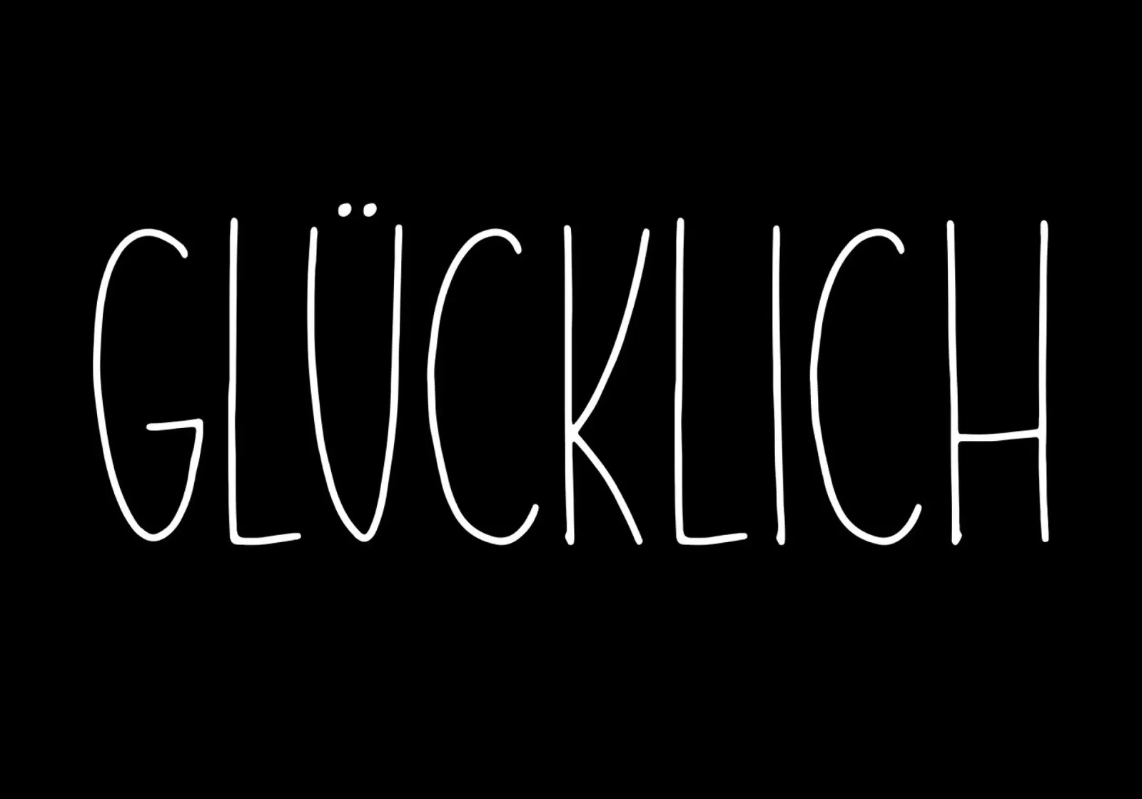 GLÜCKLICH plexiglass da DigiWunderwerk