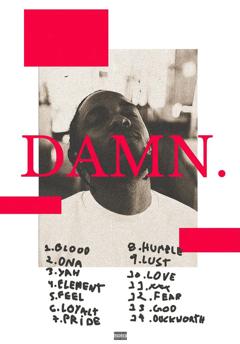 Damnn/Kendrick Lamar pellicola backlit da Attaboy Dsgn