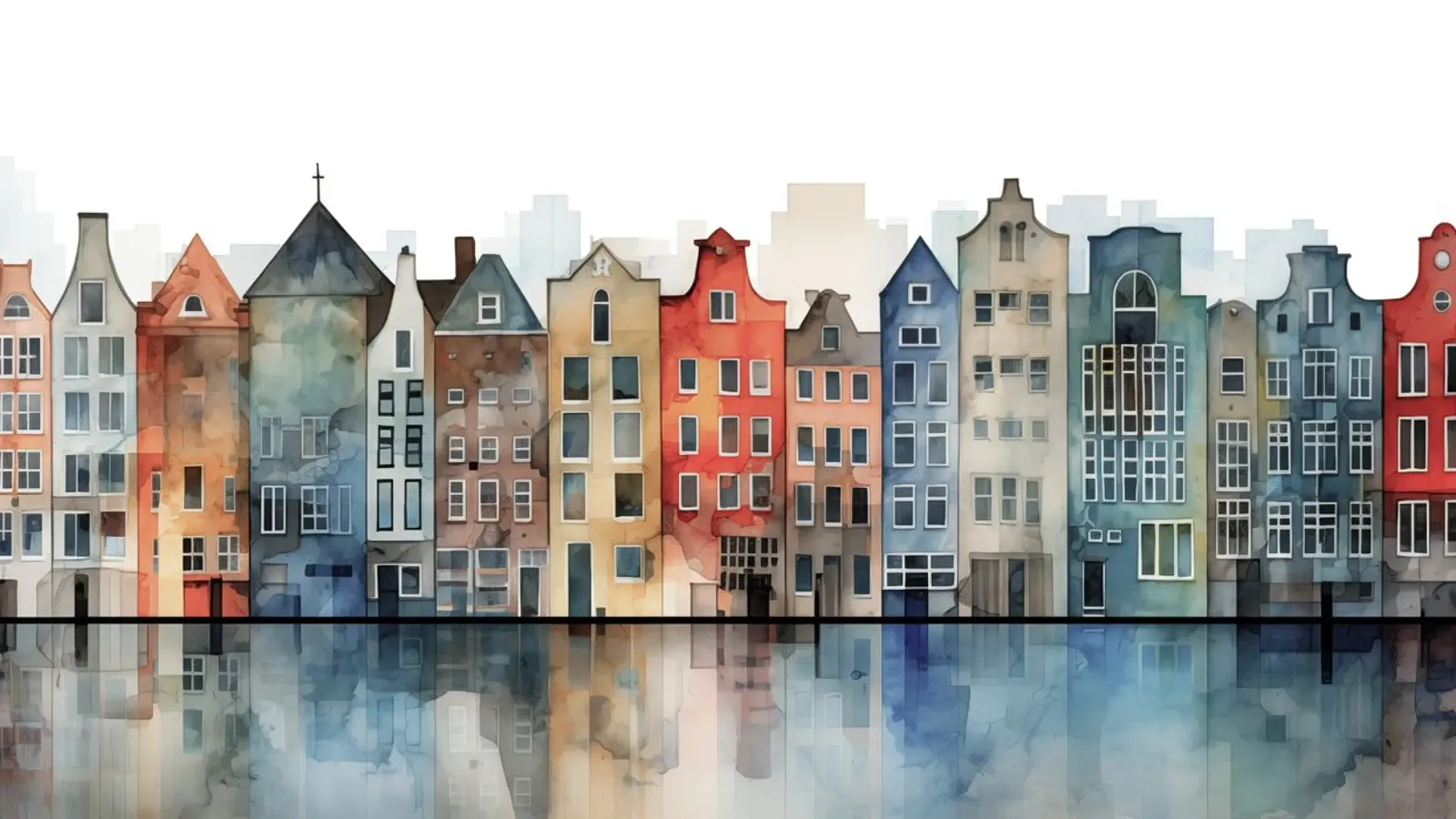 Canal building poster by Imagine