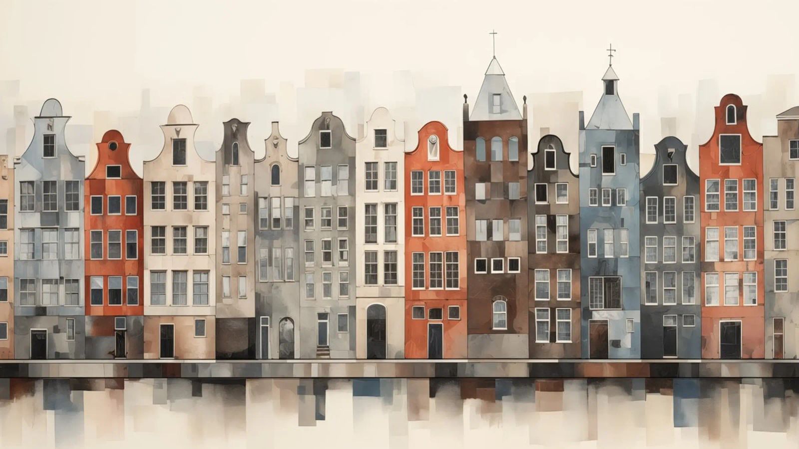 Canal houses poster by Imagine