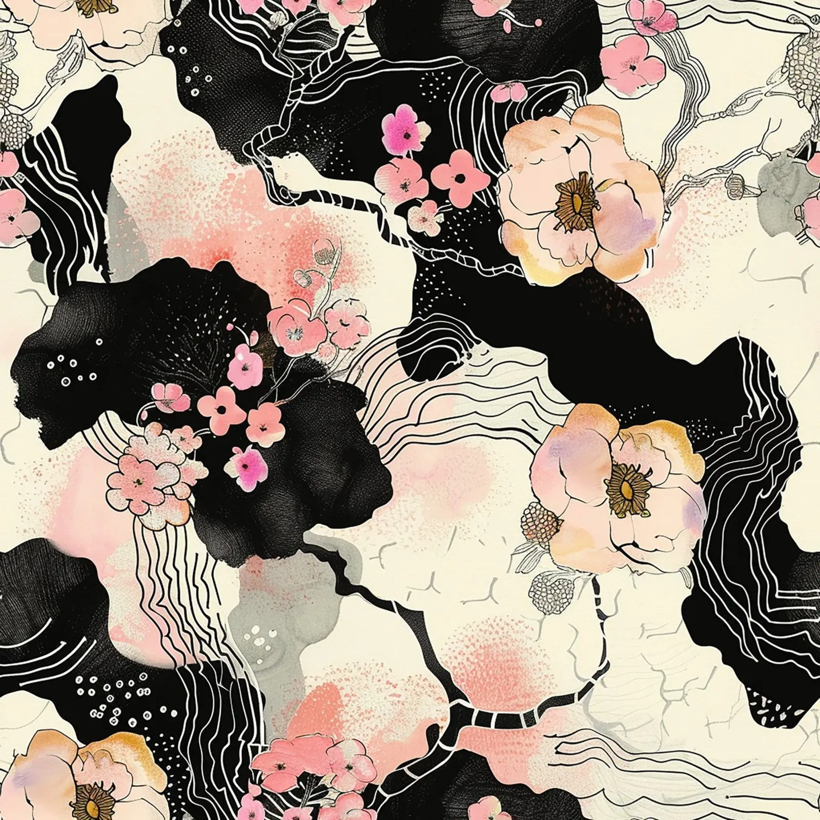 Sakura Serenity alluminio dibond da Botanical Pattern House