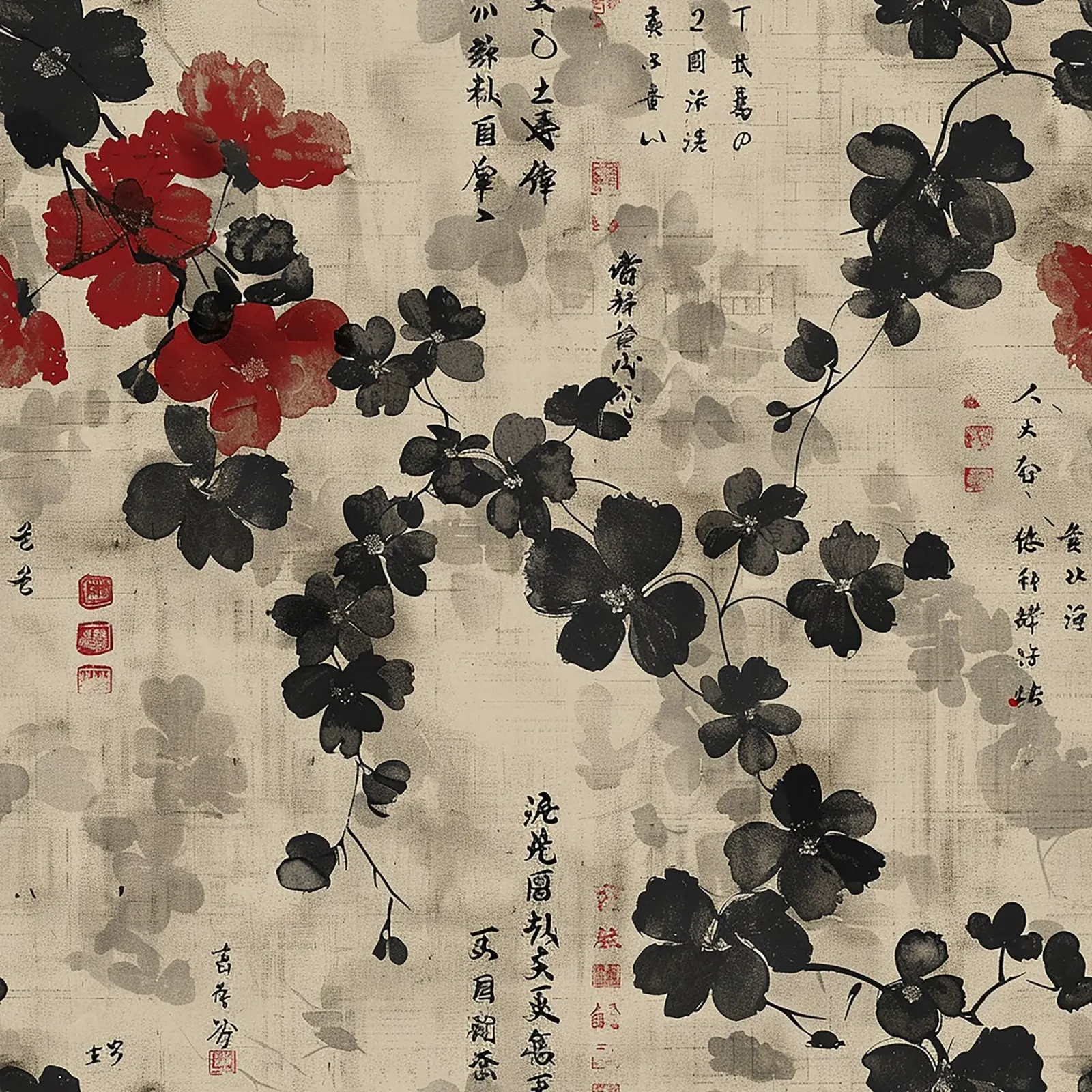 Sakura Serenity pellicola backlit da Botanical Pattern House