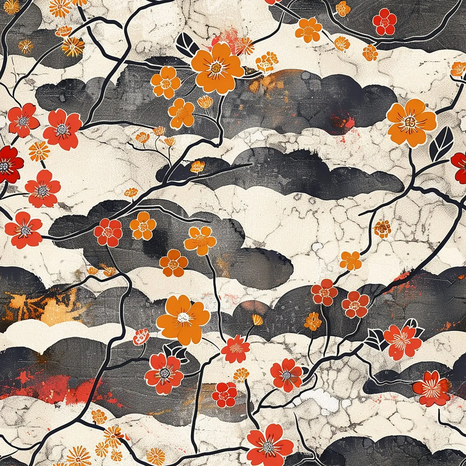 Sakura Serenity carta hahnemühle da Botanical Pattern House