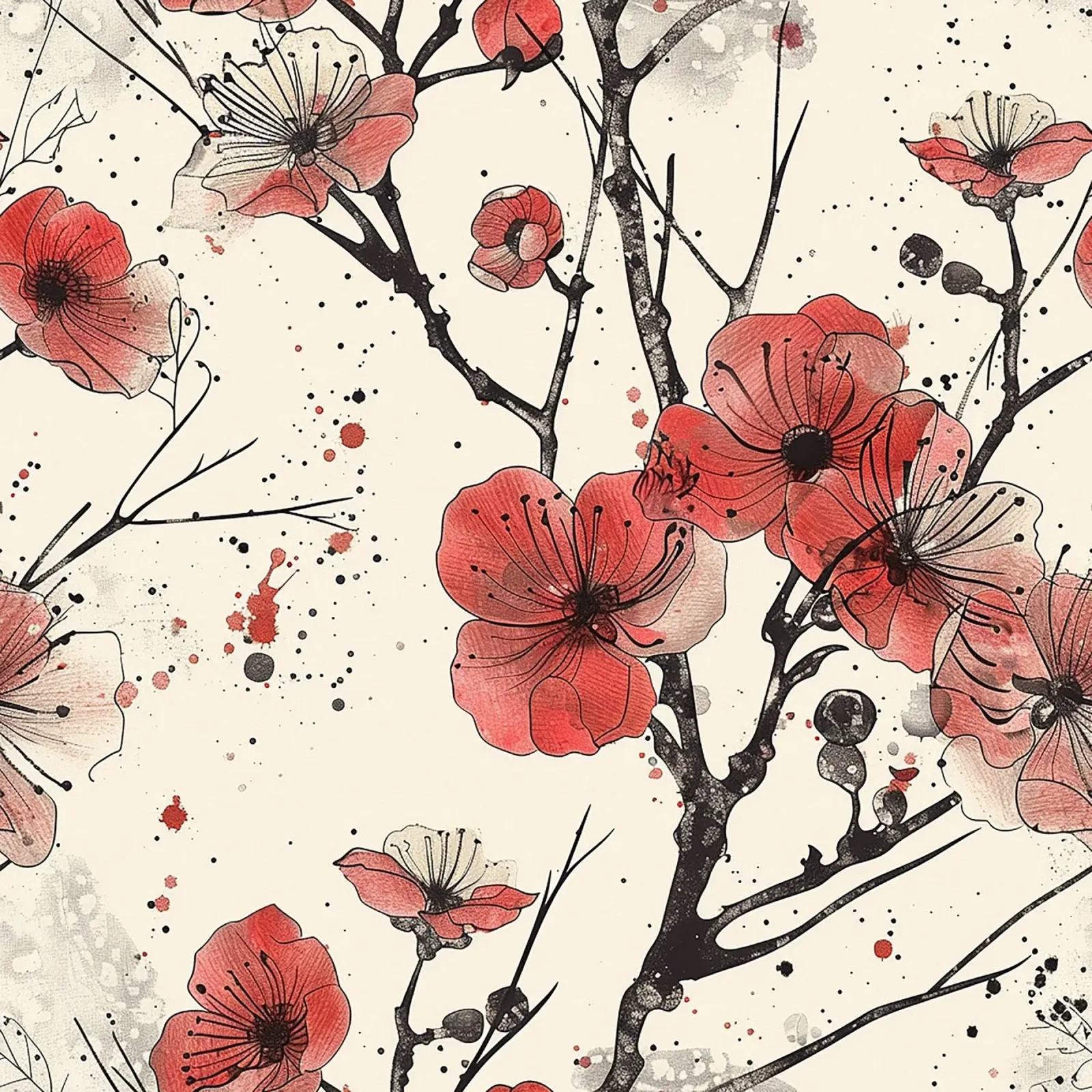 Sakura Serenity pellicola backlit da Botanical Pattern House