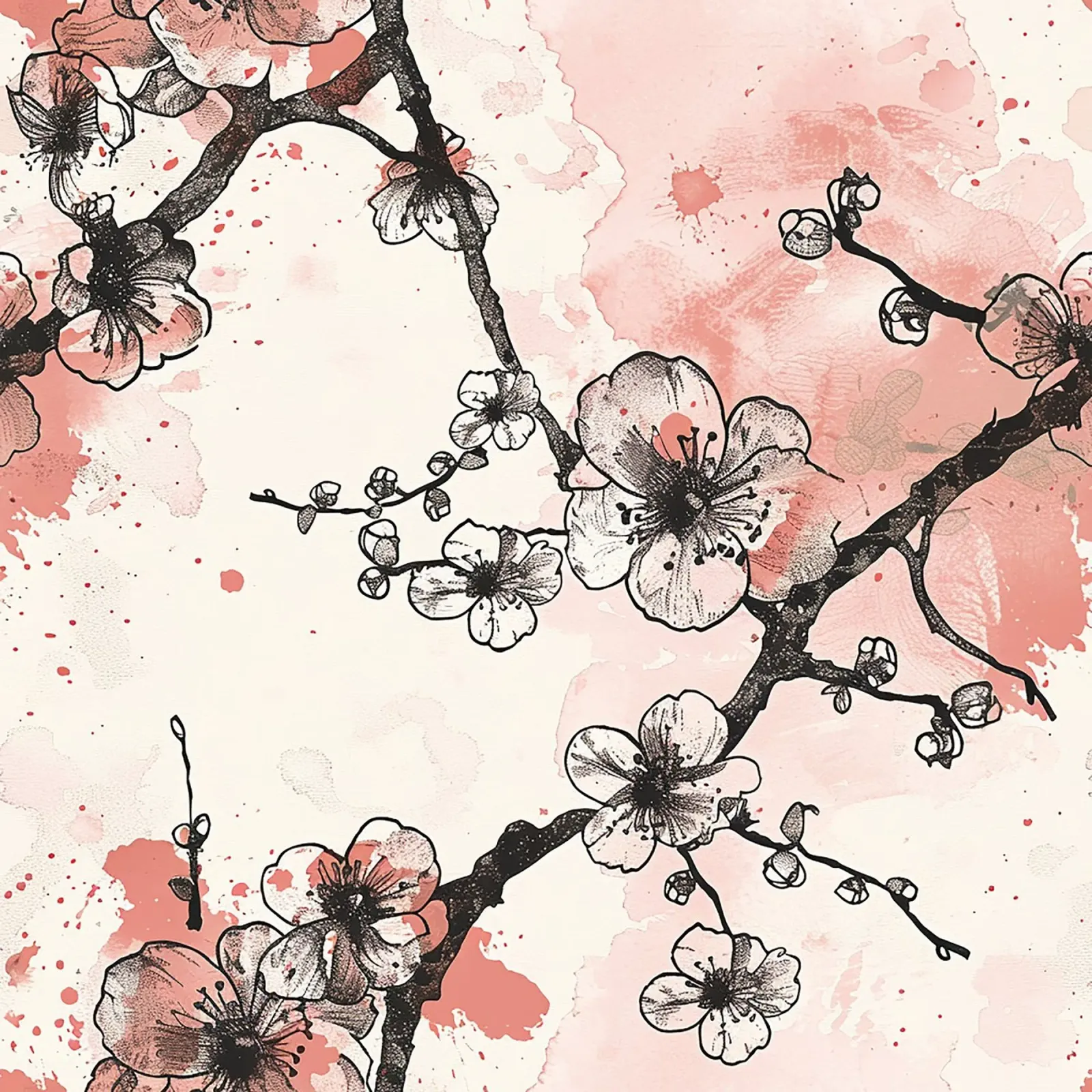 Sakura Serenity plexiglass da Botanical Pattern House