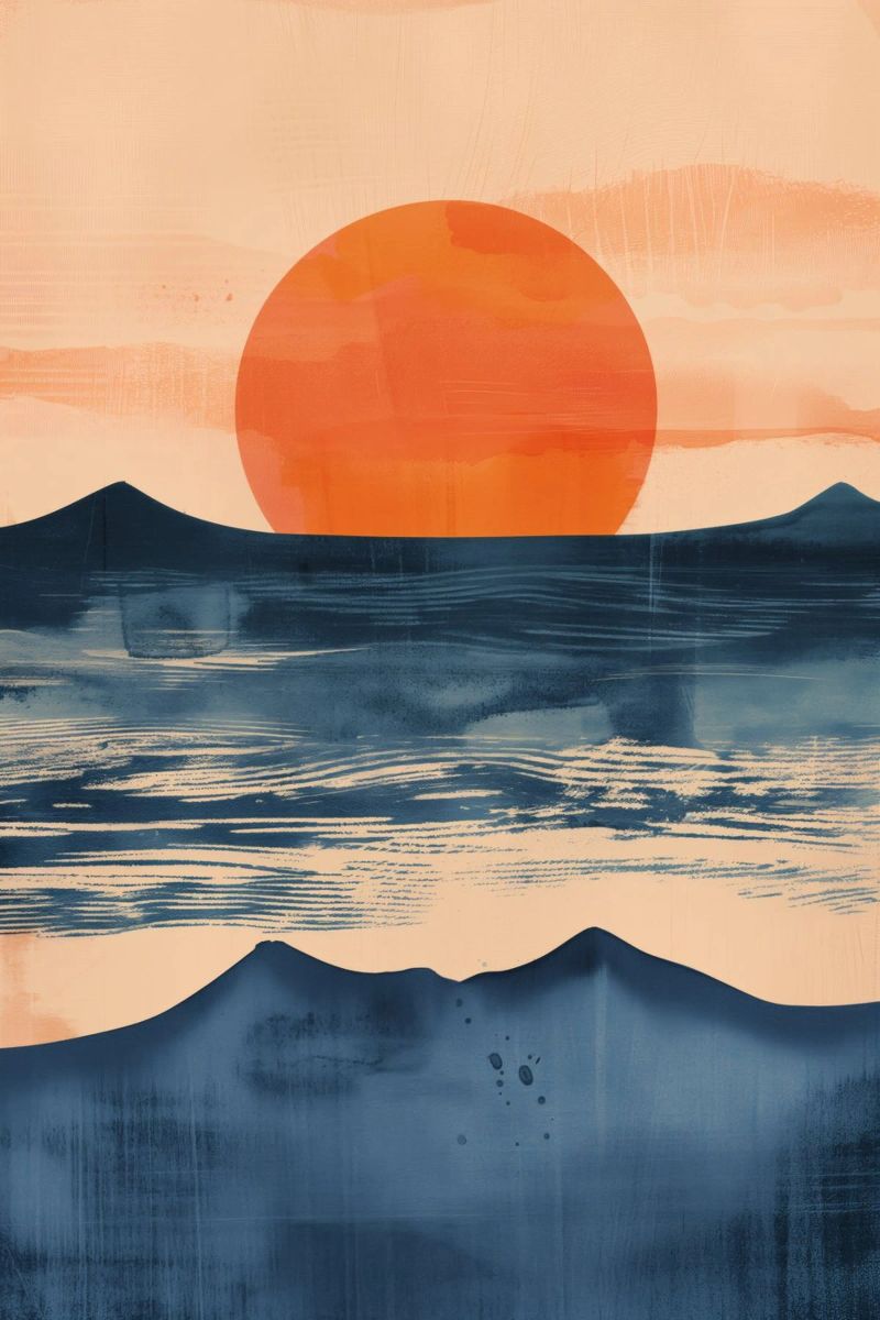 Zonsondergang poster da Imagine