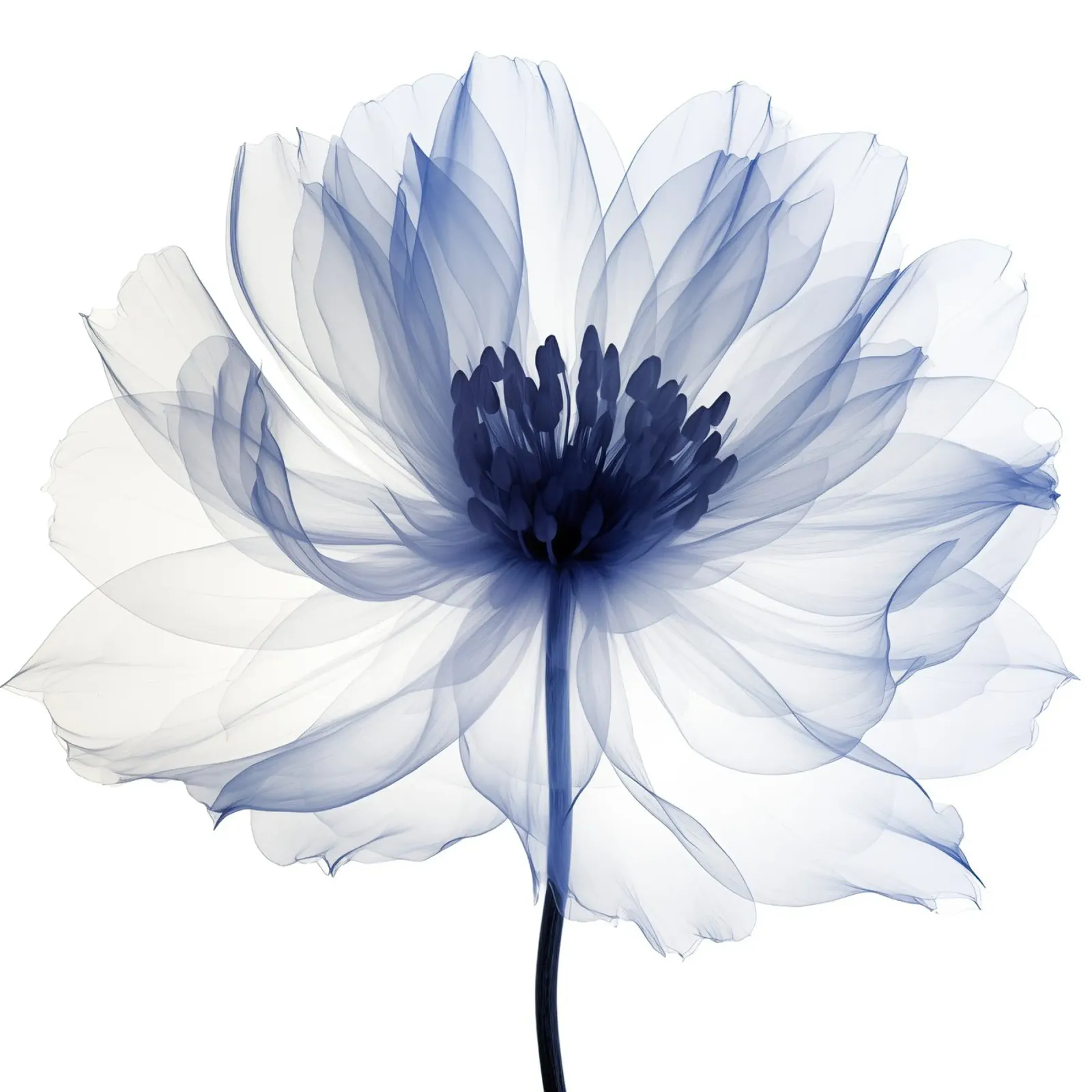Fiore viola alluminio dibond da Imagine