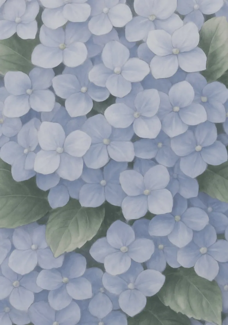 Hydrangea Hues pellicola backlit da Mosaic Dialogue