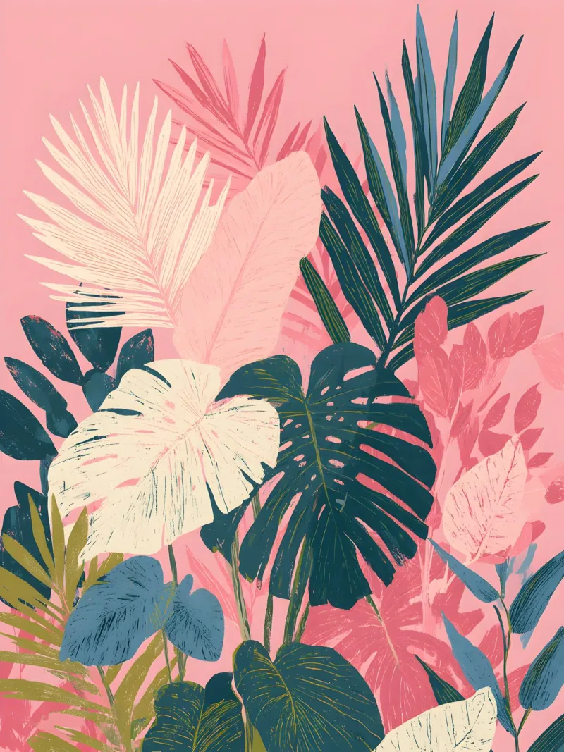 Pink Jungle carta hahnemühle da Gypsy Galleria