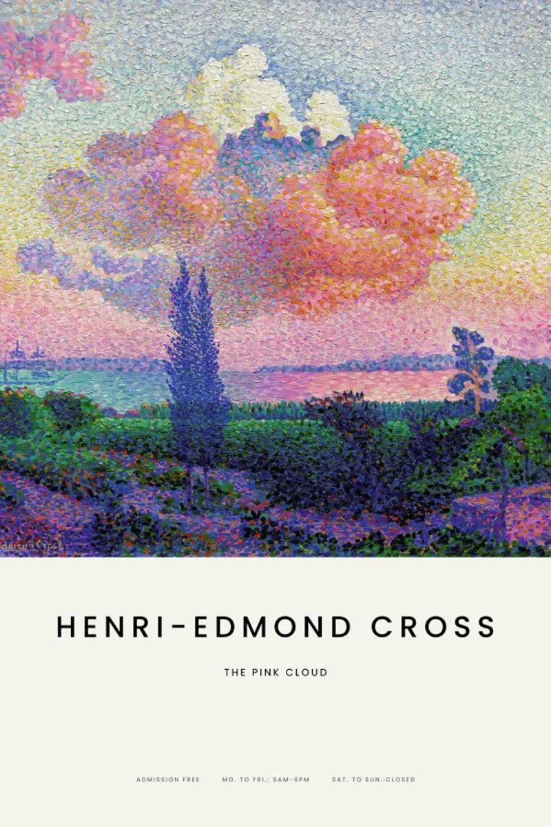 Cross - The Pink Cloud poster de Vintage by JUNIQE