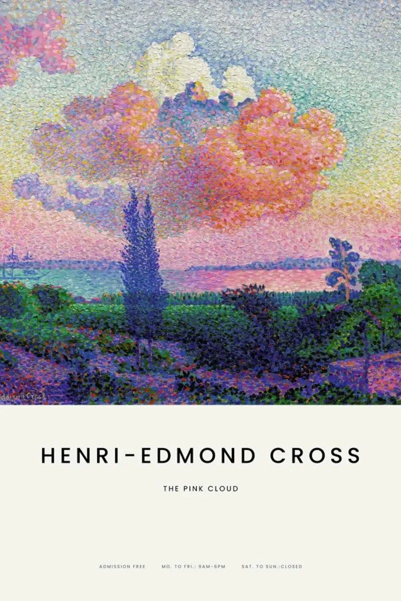 Cross - The Pink Cloud pellicola backlit da Vintage by JUNIQE