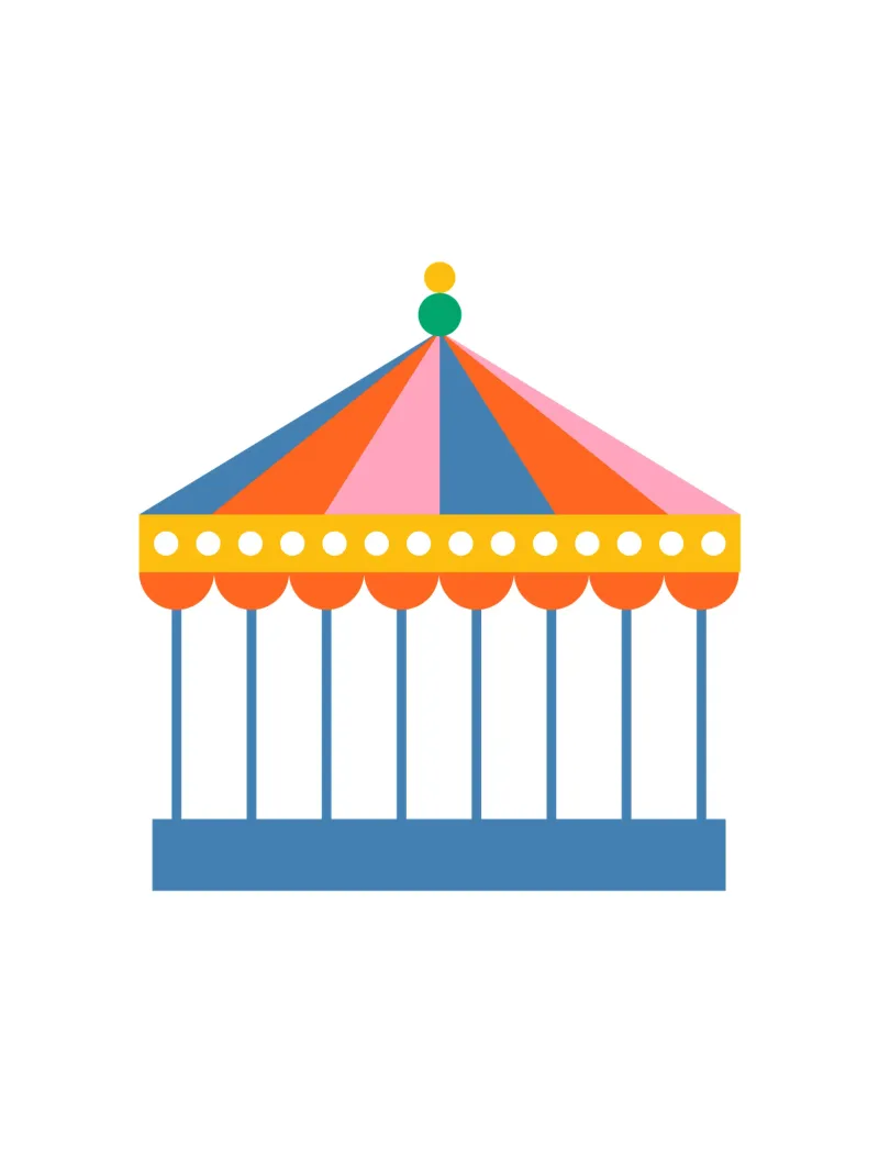 Carnival Carousel Tent pellicola backlit da galihstudio
