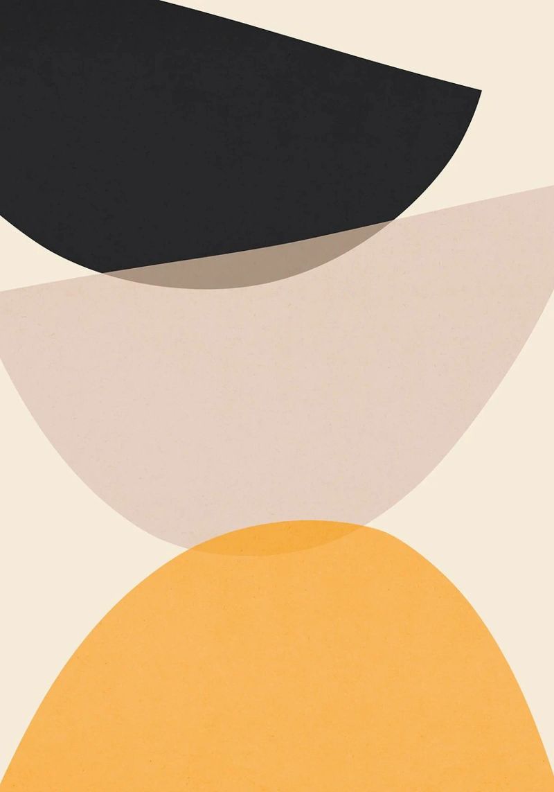 shapes geometry composition balance abstract form canvas by Leslie Anne Kriz