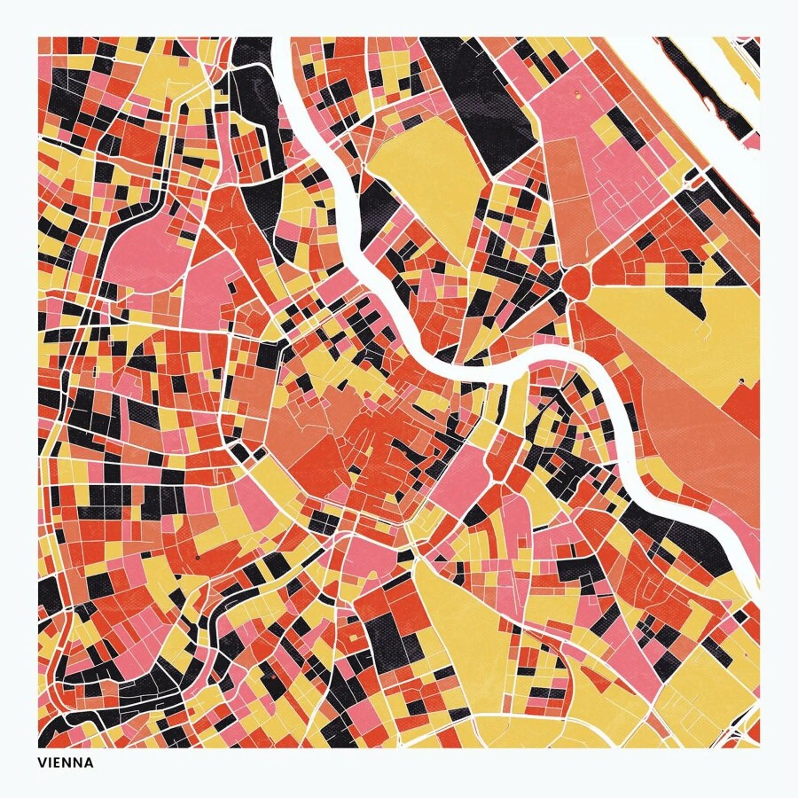 Vienna II poster by The Cartography Collection