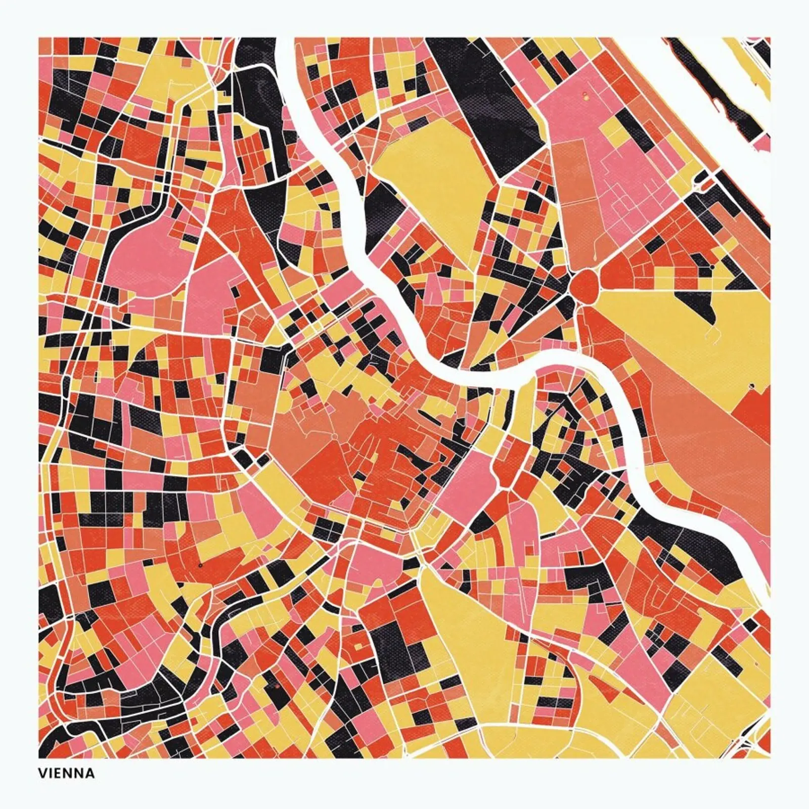Vienna II poster by The Cartography Collection
