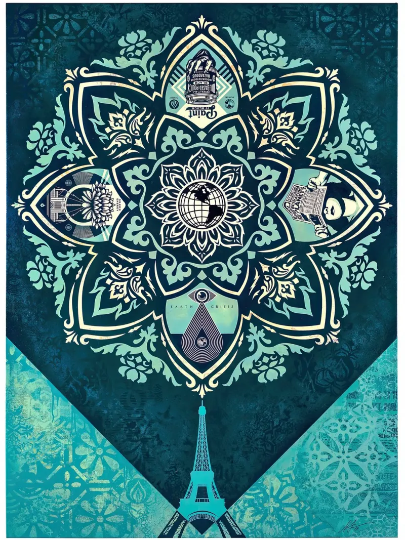 Un equilibrio delicato poster con telaio in alluminio da American Poster