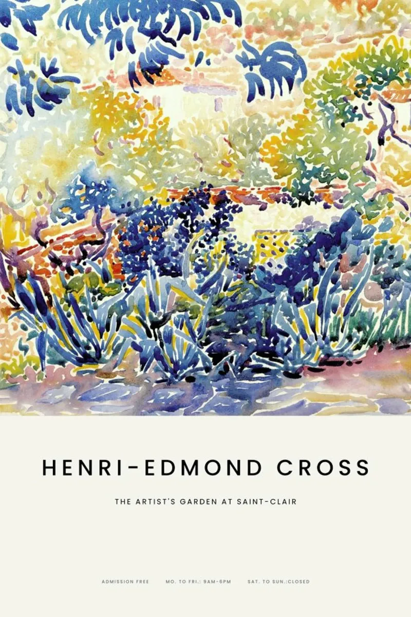 Cross - The Artist's Garden at Saint-Clair pellicola backlit da Vintage by JUNIQE