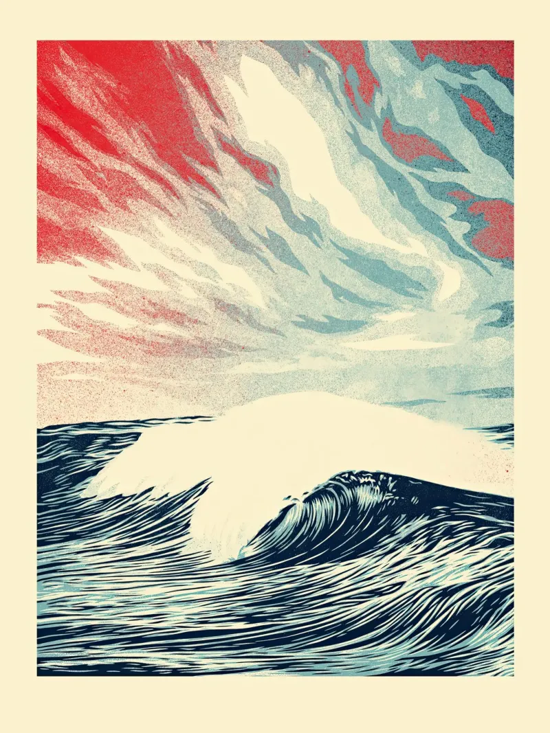 Force of Nature Letterpress forex plate by American Poster