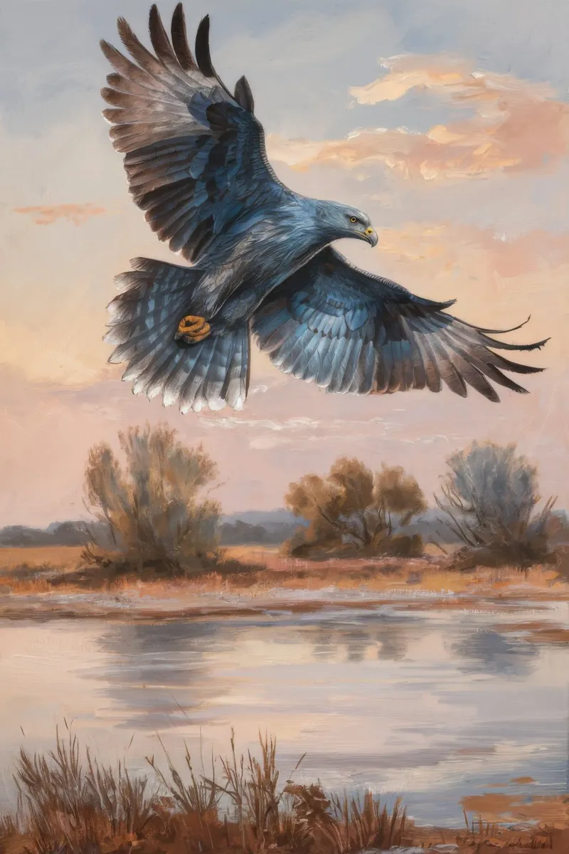 Zwevende symfonie van de wildernis poster met kunststof frame van Verve Pigments