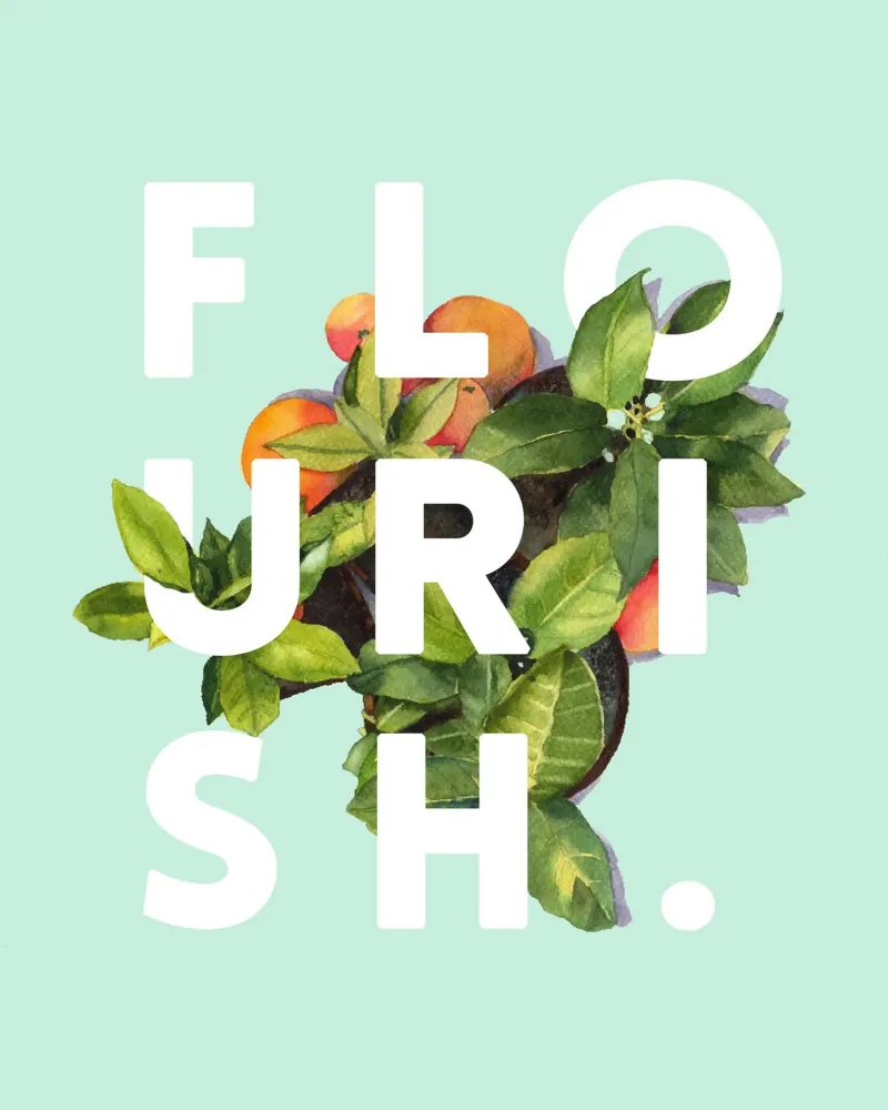 Fioritura poster con telaio in plastica da 83oranges
