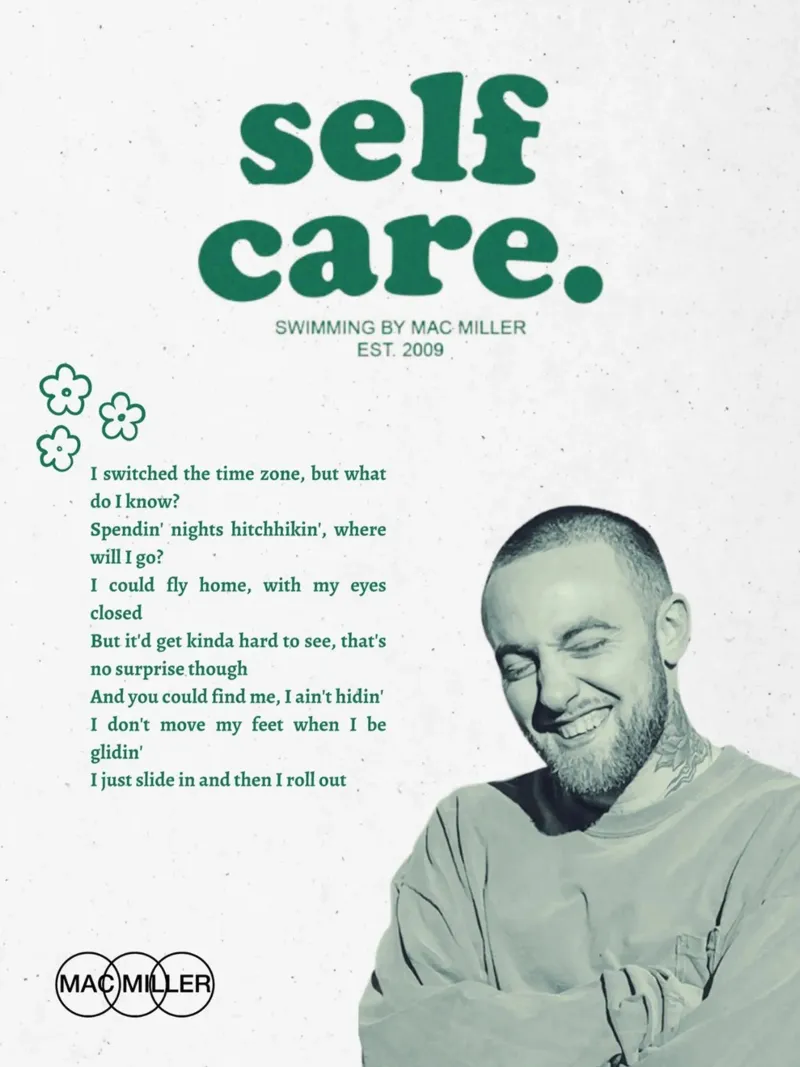 Mac Miller - Zelfzorg eerbetoon hahnemühle van rockytamoe