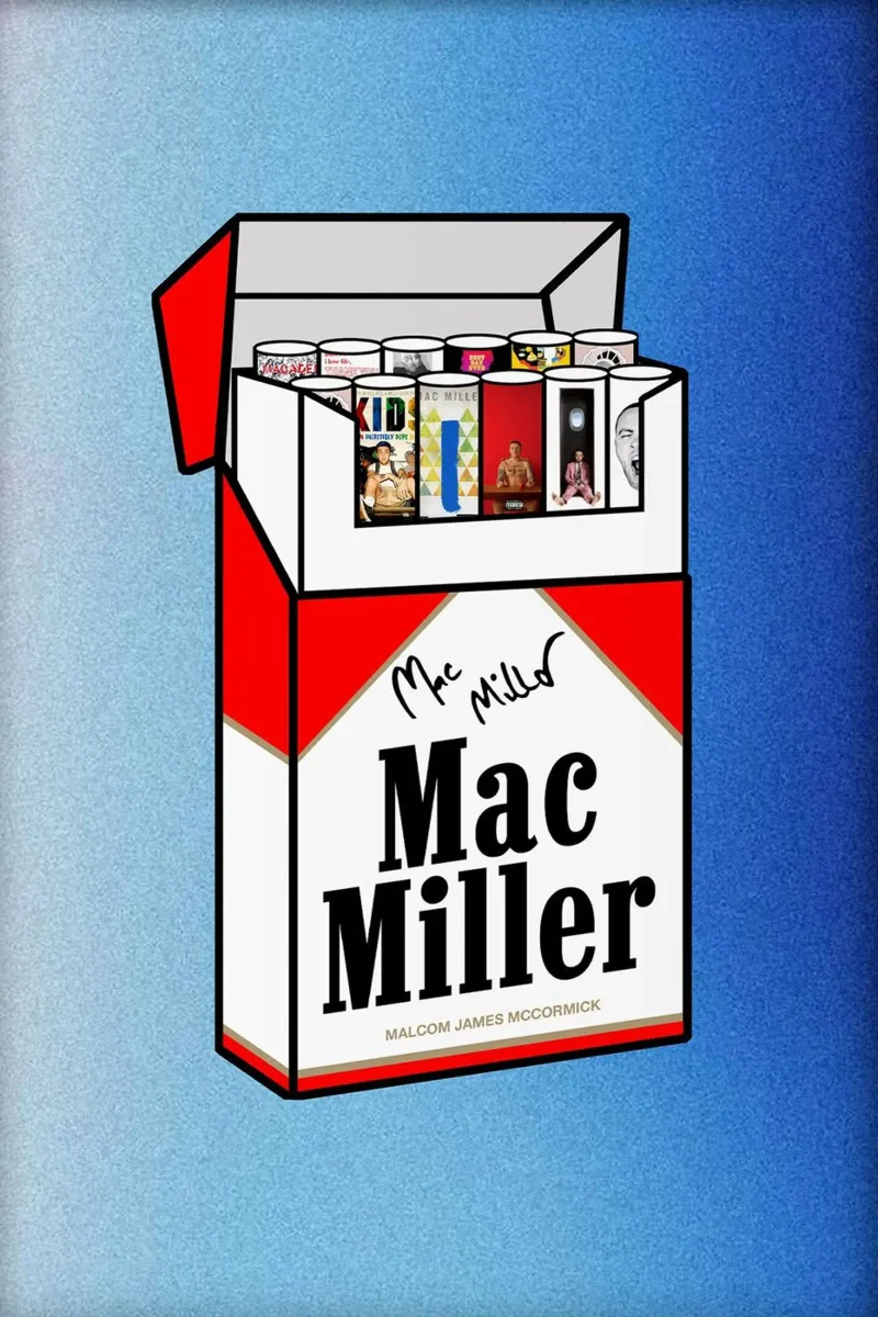 Mac Miller - Pacchetto Discografia poster con telaio in plastica da rockytamoe