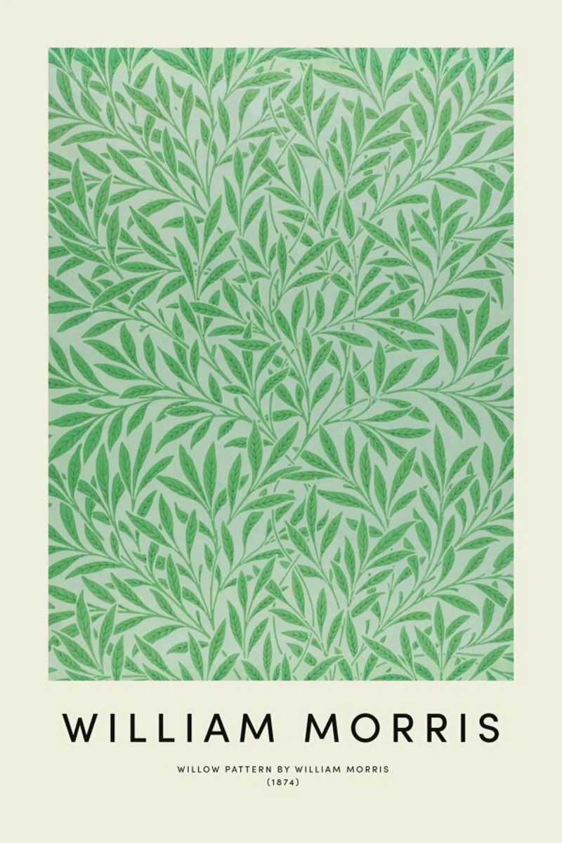 William Morris - Willow Pattern alluminio dibond da Vintage by JUNIQE
