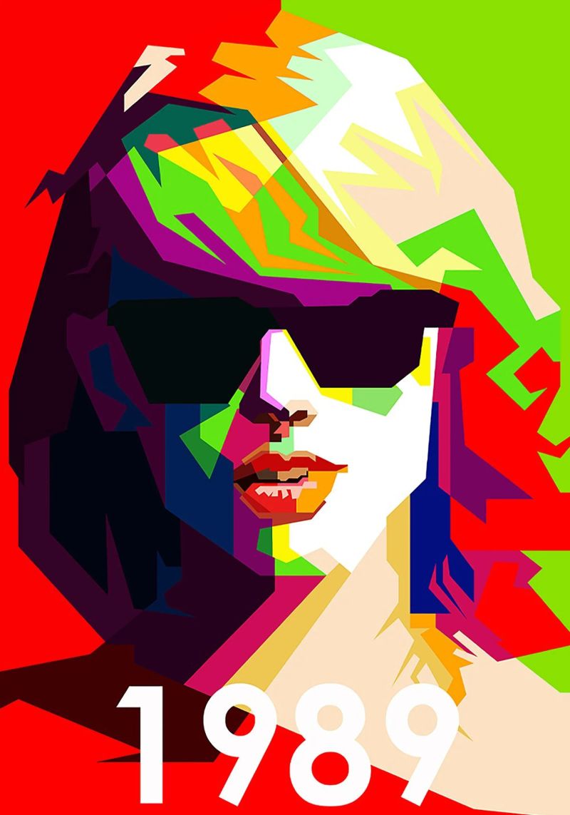 Taylor Swift 1989 WPAP Trending Now poster da Artkreator
